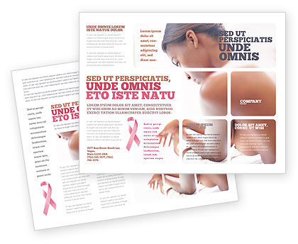 Breast Cancer Brochure Template Design And Layout Download Now 01459 Poweredtemplate Com Breast Cancer Brochure Template Free