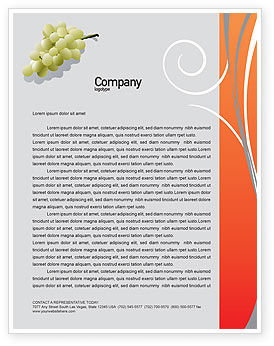 Bottle of Wine Letterhead Template #02476