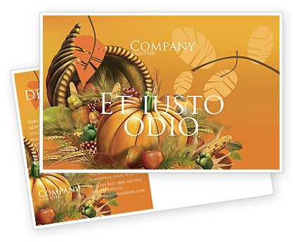 Thanksgiving Day Postcard Template In Microsoft Word Adobe Indesign 02819 Download Now Thanksgiving Postcard Template