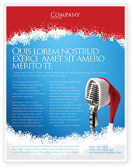 Christmas Songs Flyer Template #02853