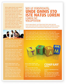 team brochure template team flyer template background in microsoft word publisher and illustrator formats download