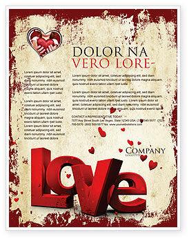 Free Flyer on Free Christmas Love Flyer Template  Background In Microsoft Word