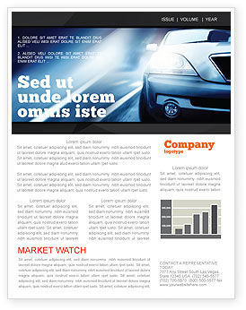 Car On The Road In Twilight Sale Poster Template In Microsoft Word Publisher And Adobe Car Sales Newsletter Template