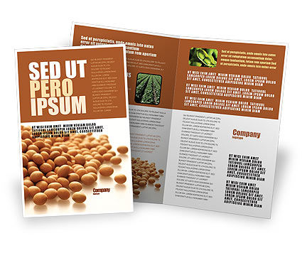 Soy Templates soy beans brochure template design and layout