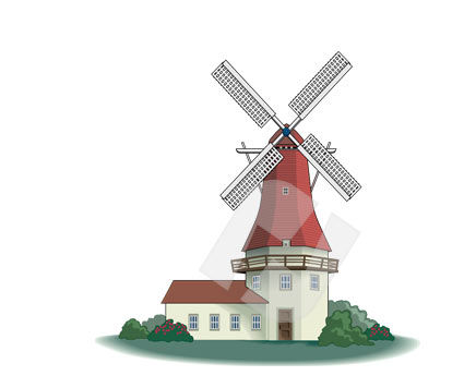 Windmill Clipart