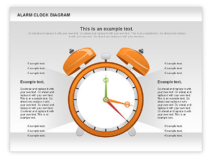 Alarm Clock Chart for PowerPoint Presentations, Download Now