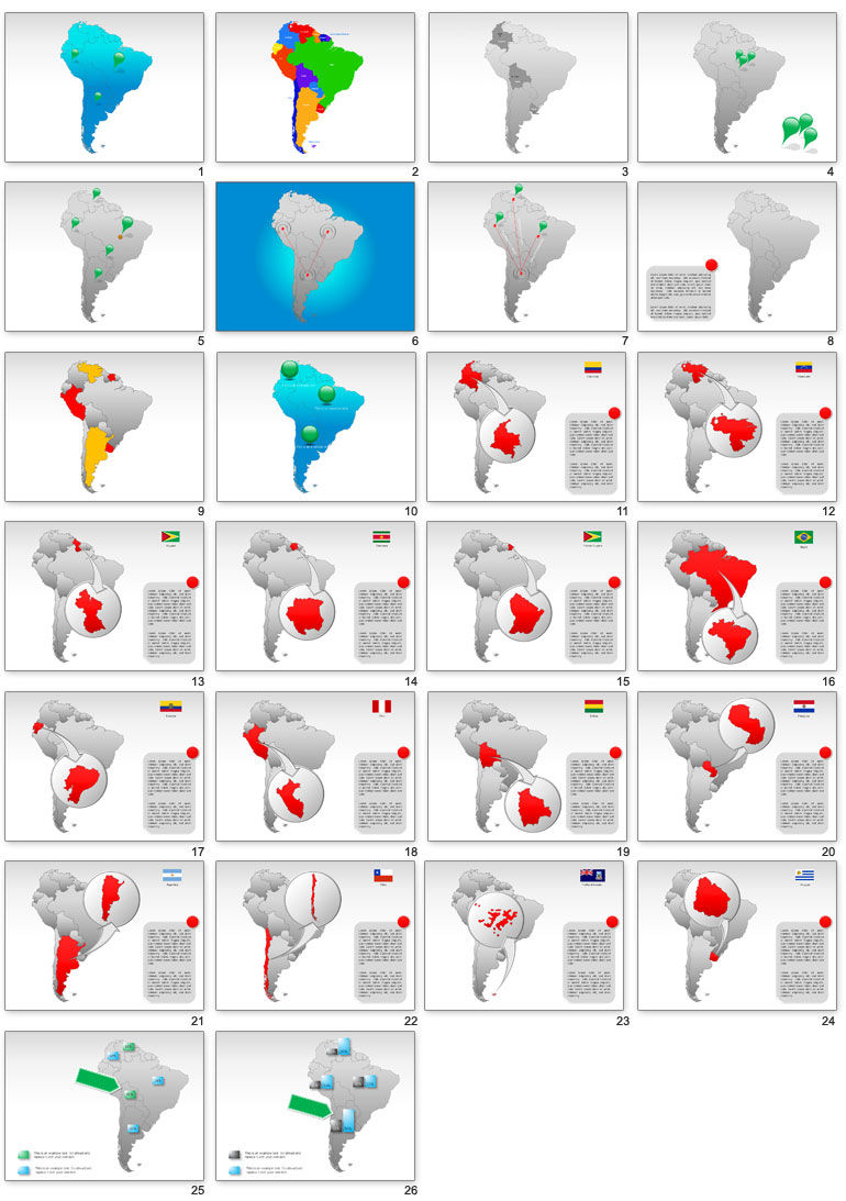 South America Ppt Template