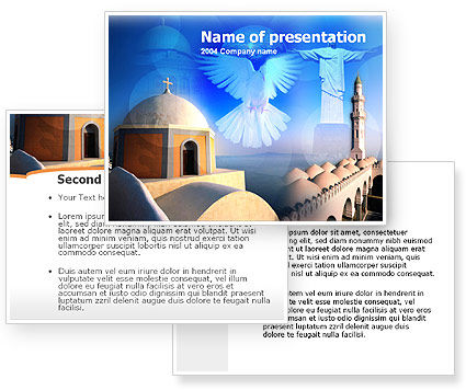 World Religions PowerPoint Template - PoweredTemplate.com | 00116 | 3 ...