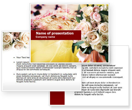 Wedding Preparation PowerPoint Template Wedding Preparation Background for