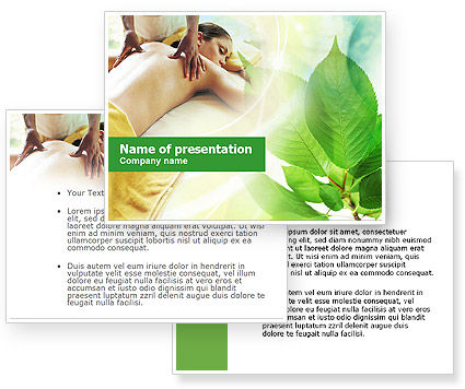 Relaxing Massage PowerPoint Template - PoweredTemplate.com | 3 ...