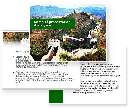 Great Powerpoint Templates on Great Wall Of China Powerpoint Template  Great Wall Of China