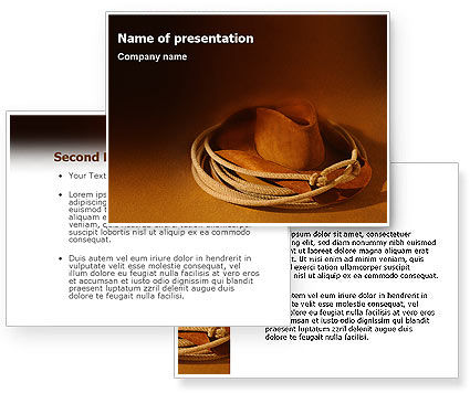 free western powerpoint template