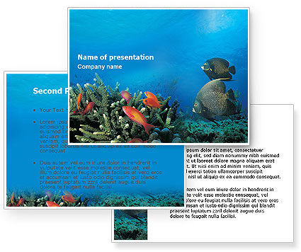 Coral Reef Powerpoint Template Poweredtemplate Com 3 Backgrounds 3 Masters 20 Slides Coral Reef Powerpoint Template Free