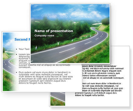  Template Download on Road Powerpoint Template  Road Background For Powerpoint Presentation