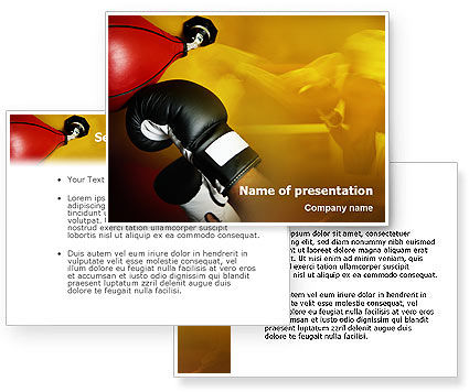 Boxing Training PowerPoint Template - PoweredTemplate.com | 3 ...