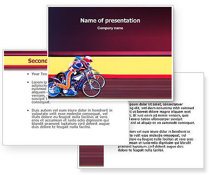 Motorcycle Sport Powerpoint Template Poweredtemplate Com 02150 3 Backgrounds 3 Masters Motorcycle Powerpoint Template