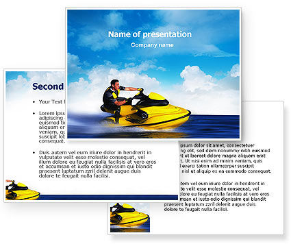 Water Motorcycle Powerpoint Template Poweredtemplate Com 3 Backgrounds 3 Masters 20 Slides Motorcycle Powerpoint Template