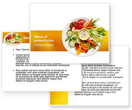 Vegetarian Food Powerpoint Template Poweredtemplate Com 3 Backgrounds 3 Masters 20 Slides Vegetarian Presentation Template