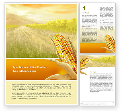 Free Word Templates on Free Corn Thanksgiving Word Template And Background For Microsoft