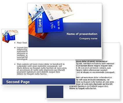 Credit Cards PowerPoint Template - PoweredTemplate.com | 3 Backgrounds ...