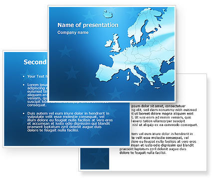 Europe PowerPoint Template - PoweredTemplate.com | 3 Backgrounds, 3 ...