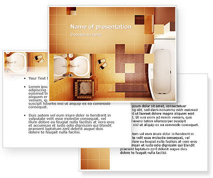 Bathroom PowerPoint Template - PoweredTemplate.com | 03039 | 3 ...