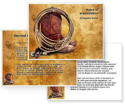 western theme powerpoint template free powerpoint brochure templates free download