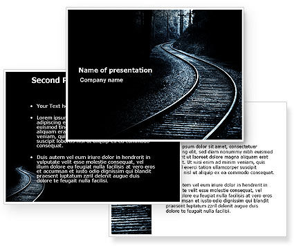 Railway PowerPoint Template - PoweredTemplate.com | 03431 | 3 ...