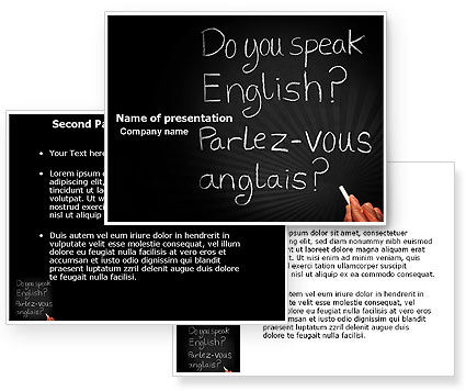 English Powerpoint Template