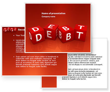 Debt PowerPoint Template - PoweredTemplate.com | 3 Backgrounds, 3 ...