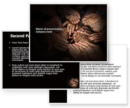 Poverty Powerpoint Template Poweredtemplate Com 3 Backgrounds 3 Masters 20 Slides Instant Poverty Powerpoint Template