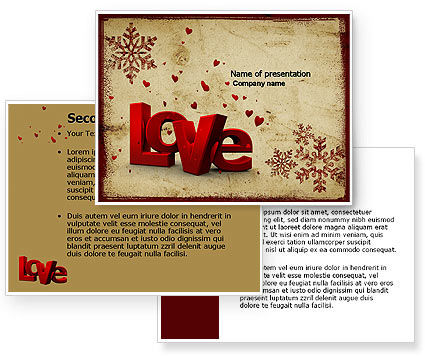 Christmas Powerpoint Template on Free Christmas Love Powerpoint Template  Free Christmas Love