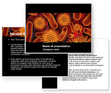 Microbiology Material PowerPoint Template - PoweredTemplate.com | 05164 ...