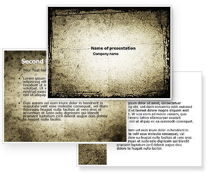 Grunge Pattern Powerpoint Template Poweredtemplate Com 3 Backgrounds 3 Masters 20 Slides Grunge Powerpoint Template