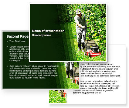 Custom Powerpoint Templates on Lawn Mower Powerpoint Template  Lawn Mower Background For Powerpoint