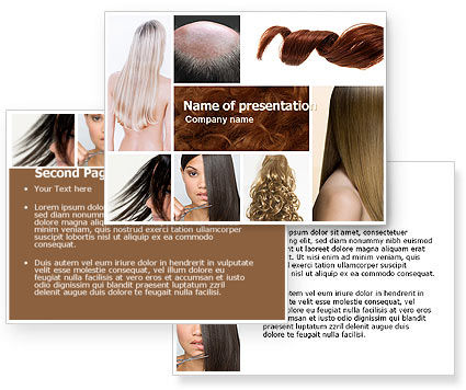 Hairstyle PowerPoint Template - PoweredTemplate.com 05429 3 ...