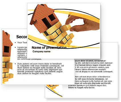 Housing PowerPoint Template - PoweredTemplate.com | 3 Backgrounds, 3 ...