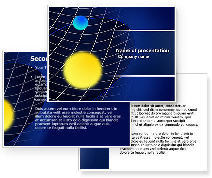 Gravity PowerPoint Template - PoweredTemplate.com | 3 Backgrounds, 3 ...