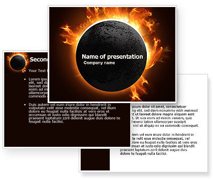 Solar Eclipse PowerPoint Template PoweredTemplate com 3 Backgrounds Solar Eclipse PowerPoint Template PoweredTemplate com 3 Backgrounds