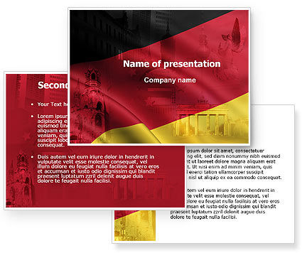 Germany Tricolor Powerpoint Template Poweredtemplate Com 06041 3 Backgrounds 3 Masters Germany Powerpoint Template