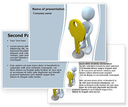 Unlock Powerpoint Template Poweredtemplate Com 06177 3 Backgrounds 3 Masters 20 Slides Unlock Powerpoint Template