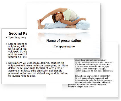 Free Body Stretching Powerpoint Template Poweredtemplate Com Backgrounds Masters