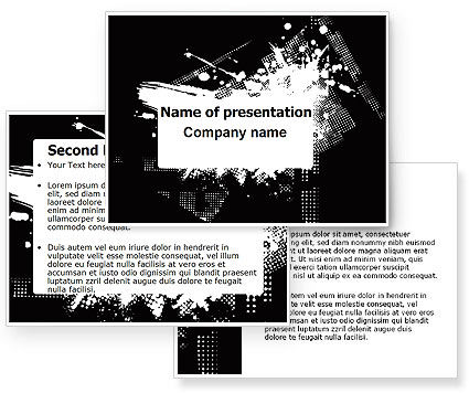 Dark Grunge Theme Powerpoint Template Poweredtemplate Com 3 Backgrounds 3 Masters 20 Grunge Powerpoint Template