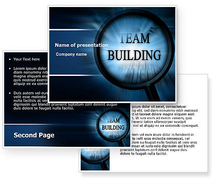 Team Building  on Team Building Theme In A Deep Blue Powerpoint Template  Team Building