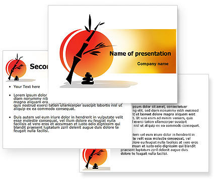 Japan Style Powerpoint Template Poweredtemplate Com 07542 3 Backgrounds 3 Masters 20 Japanese Style Powerpoint Template