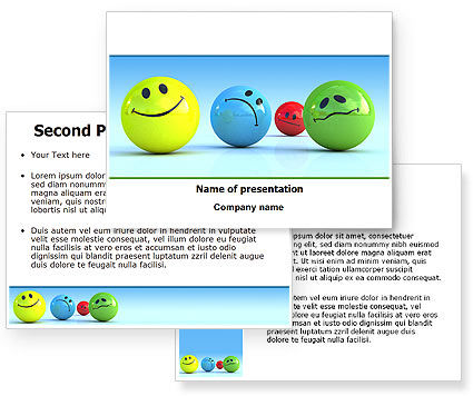 Emotions PowerPoint Template - PoweredTemplate.com | 3 Backgrounds, 3 ...