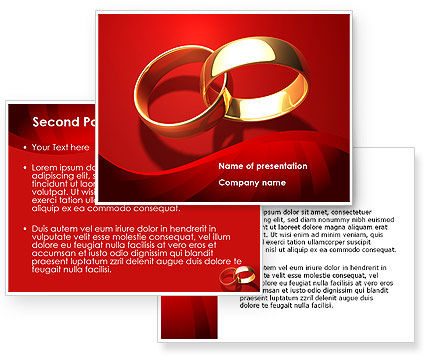 Wedding Rings PowerPoint Template Wedding Rings Background for PowerPoint 
