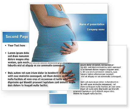 Pregnant Woman PowerPoint Template - PoweredTemplate.com | 3 ...