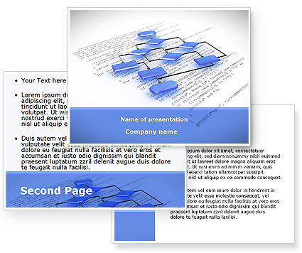Flowchart Template Powerpoint on Bossy Flowchart Powerpoint Template  Bossy Flowchart Background For