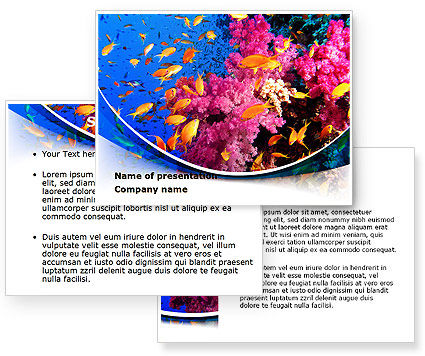 Coral Reef Fishing Powerpoint Template Poweredtemplate Com 3 Backgrounds 3 Masters 20 Coral Reef Powerpoint Template Free